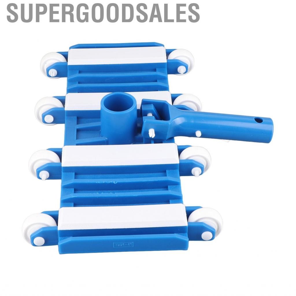 Supergoodsales หัวดูดสูญญากาศสระว่ายน้ำพร้อมล้อถอดได้ด้ามจับแบบปรับได้เครื่องมือทำความสะอาด WT