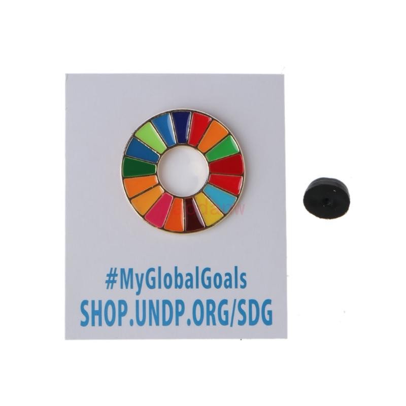 Ppy Enamal 17 สี Sustainable Development Goals เข็มกลัด United Nations SDGs Pin Badge แฟชั่น Rainbow