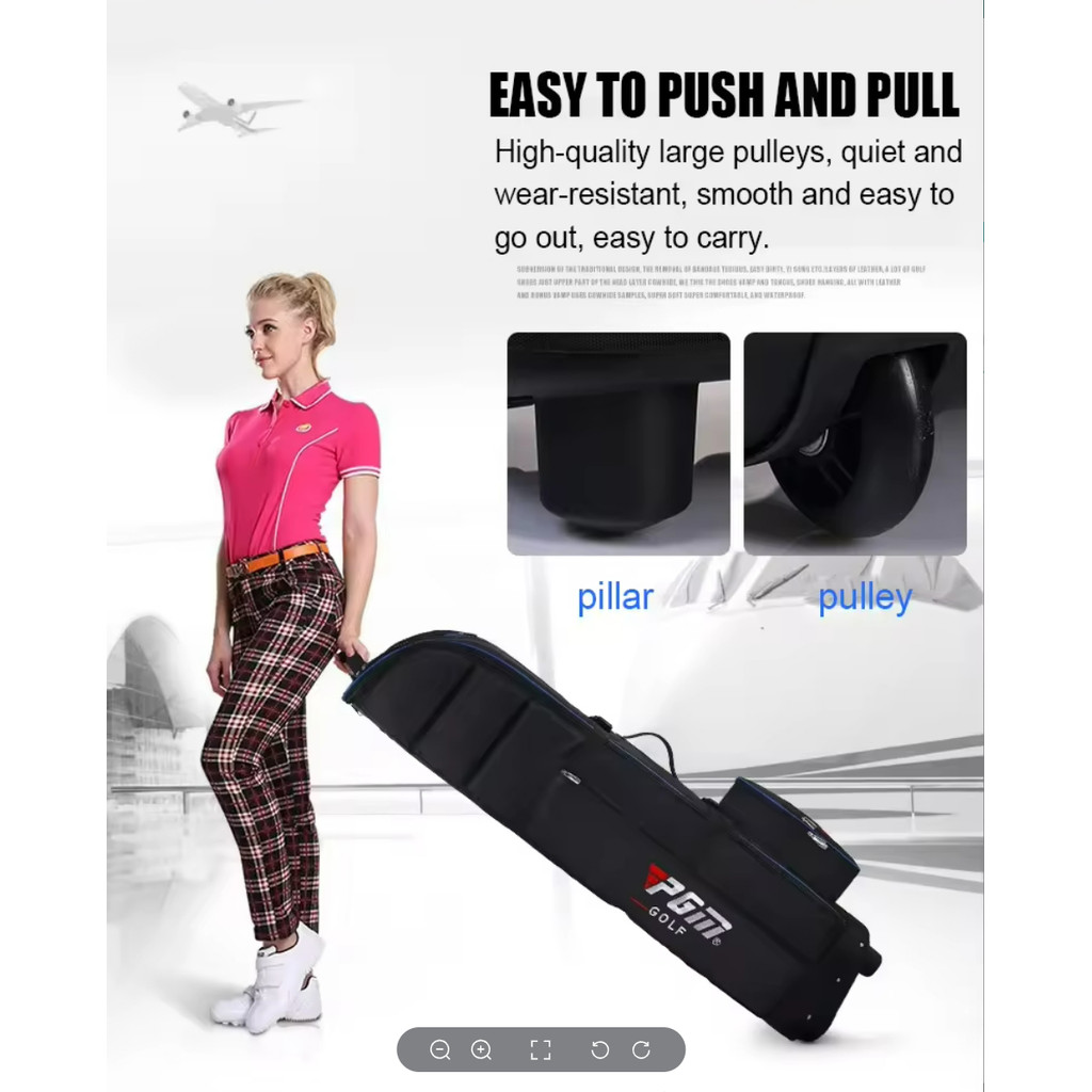 Pgm Golf Air Bag Free Anti-dust Storage Bag หนาเครื่องบิน Conssignment พับ Tug Air Bag HKB009