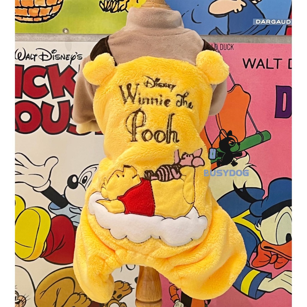 Candypet เสื้อผ้าสัตว์เลี้ยงสุนัขแมวน่ารักการ์ตูนรูปแบบตุ๊กตาเสื้อผ้าสี่ขา