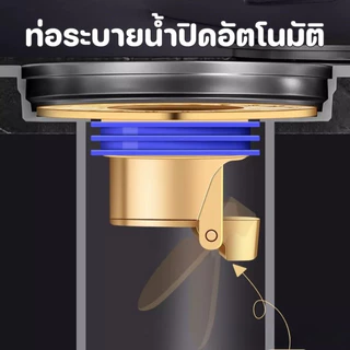 COD แกนท่อระบายน้ํา ท่อระบายน้ำชั้น ทองเหลือง กันแมลง ขนาดใหญ่ ปิดเอง สําหรับอ่างล้างจาน ห้องน้ํา