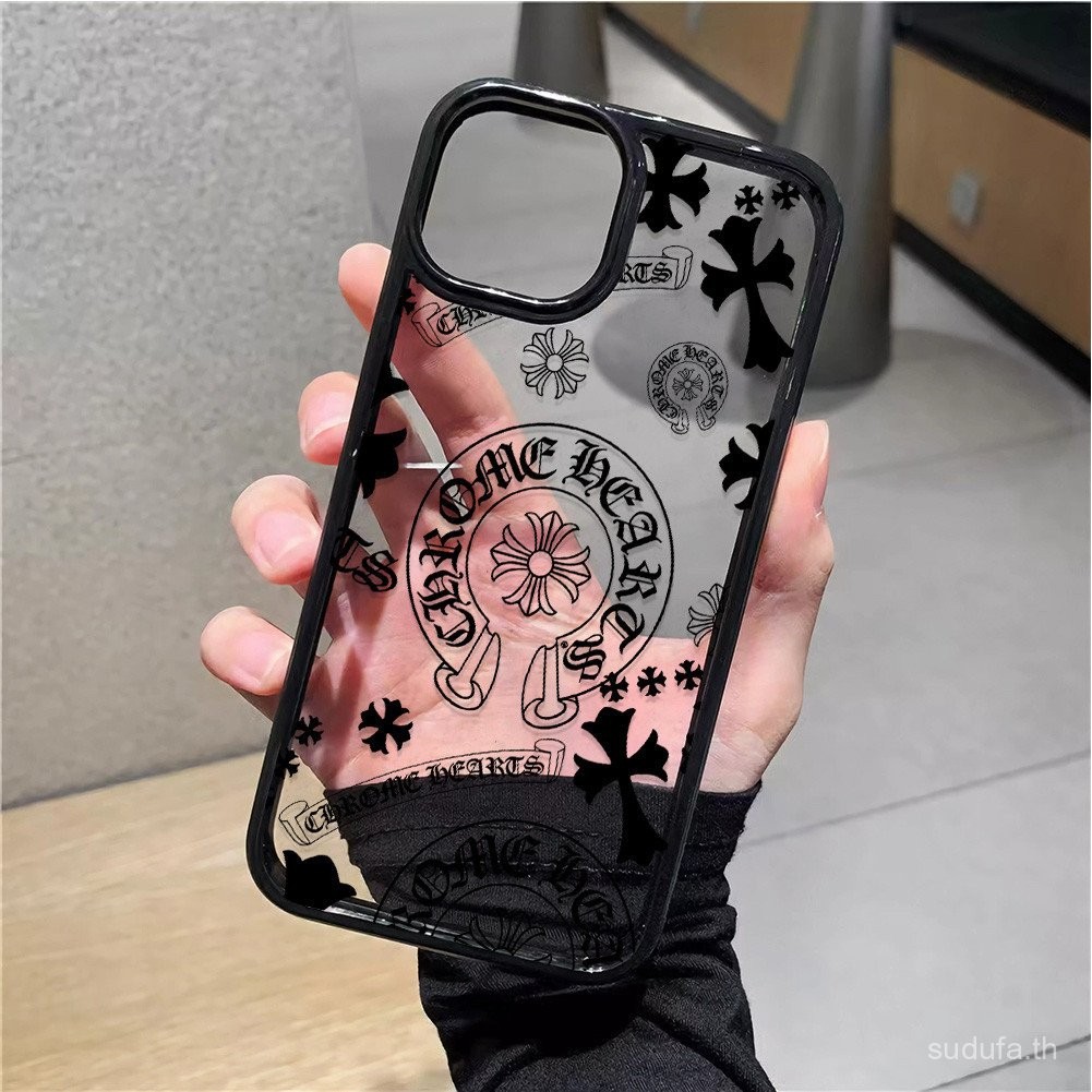 เคสป้องกันหัวใจโครแอทสำหรับ iPhone 16PROMAX เคสนิ่มซิลิโคนใส15 14 PRO MAX XS 16PLUS 13/12/11/PROMAX เคสโทรศัพท์กันกระแทก8PLUS 15PLUS 14PLUS