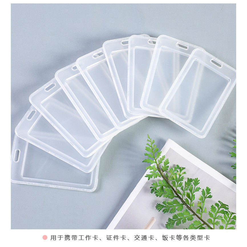 ที่ใส่บัตรใสสองด้านที่ใส่บัตรที่มีสายคล้องสำหรับนักเรียนที่ใส่บัตรที่มีเชือกเส้นเล็กที่ใส่บัตรลายการ์ตูนกันน้ำ - รูปที่ 4