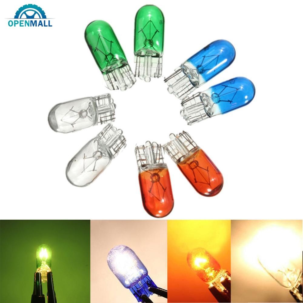 OPL 2 ชิ้น T10 Wedge Halogen W5W 501 194 หลอดไฟ LED ภายในรถยนต์รถบรรทุกอัตโนมัติ