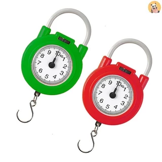 [CO] เครื่องชั่งกลแบบพกพา 10 กก. กระเป๋าเดินทางปลา เครื่องชั่งในครัว เครื่องชั่งสปริงมือถือดิจิตอลความแม่นยําสูง [TH]