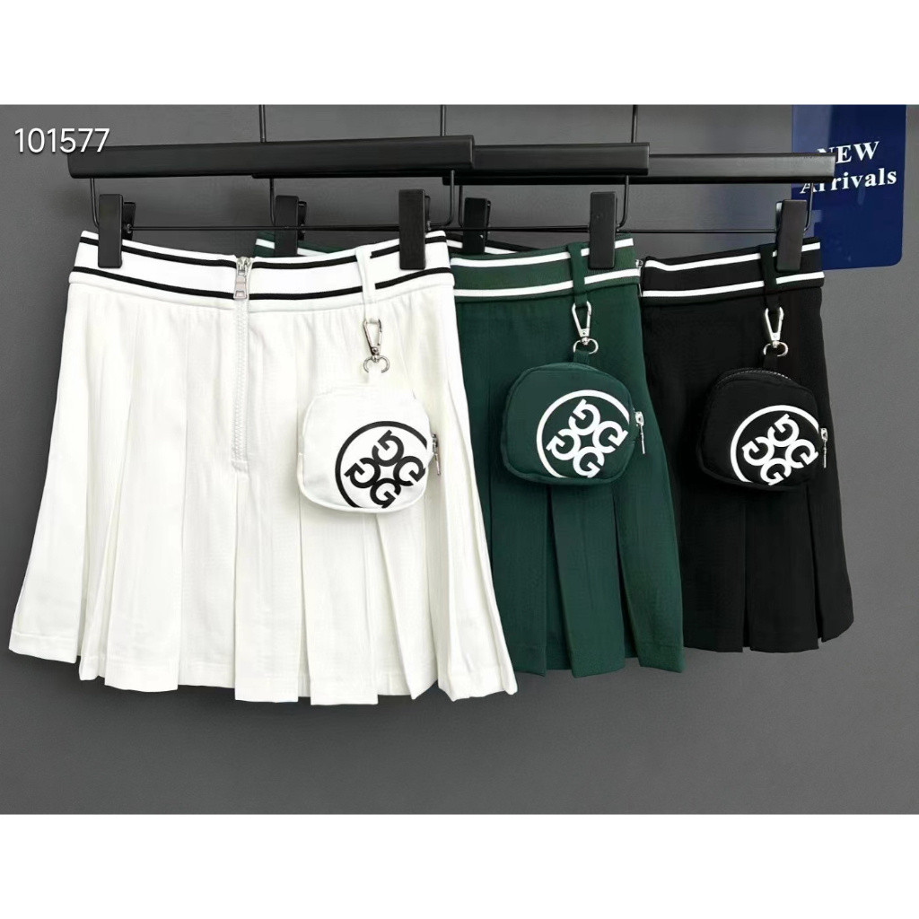 2025 ฤดูร้อนสไตล์ใหม่เกาหลีกอล์ฟสุภาพสตรีกีฬากลางแจ้งกระโปรงสั้นลําลองแฟชั่นกระโปรงเบสบอลพร้อมกางเกงขาสั้น