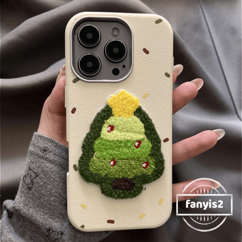 สําหรับ OPPO Reno 10 12F 12Pro 11F 11Pro 5 5F 4F 8 ปลอกตุ๊กตาต้นคริสต์มาส Retro หรูหราหนังกันกระแทกปกอ่อน
