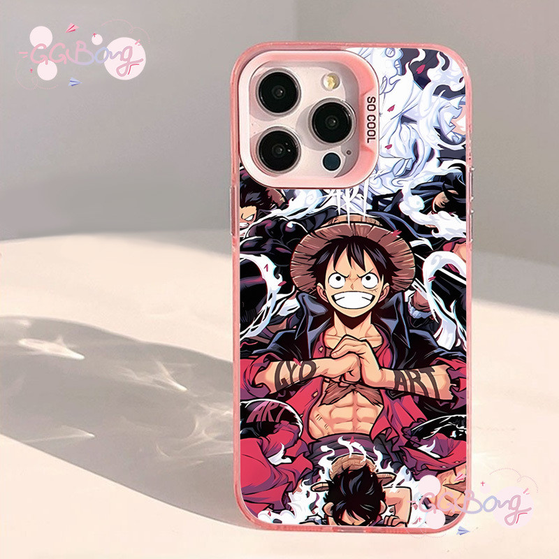 คู่รัก วันพีช ลูฟี่ สุดหรู เลนส์เคลือบโลหะ ฝาครอบใหม่ เคสไอโฟน 16 15 13 11 14 12 Pro Max XR X XS Max 16 7 14 8 Plus SE - รูปที่ 2