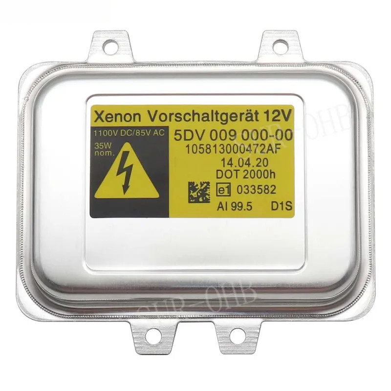 COCOSHOPSS ใหม่! Hel la G4 D1S/D1R Xenon HID Ballast 5DV 009 000-00 ชุดไฟหน้าสติกเกอร์สีเหลือง 10581