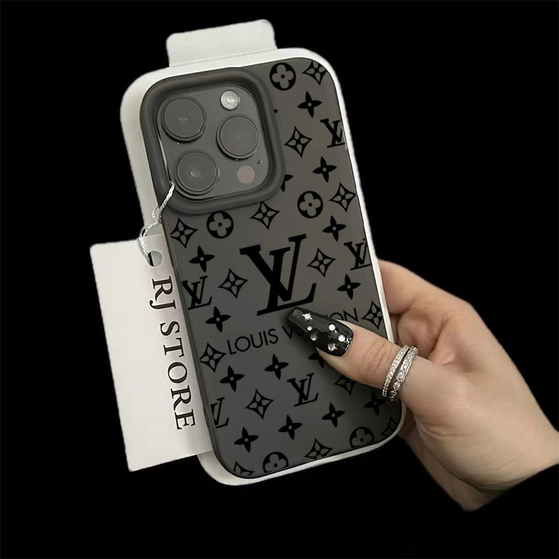 ฝาครอบโทรศัพท์นุ่ม รูปแบบอินเทรนด์สีดำ For iPhone 11 13 15 เคส ไอโฟน12 14 ProMax 7 8Plus X XR XSMaxกันกระแ - รูปที่ 3