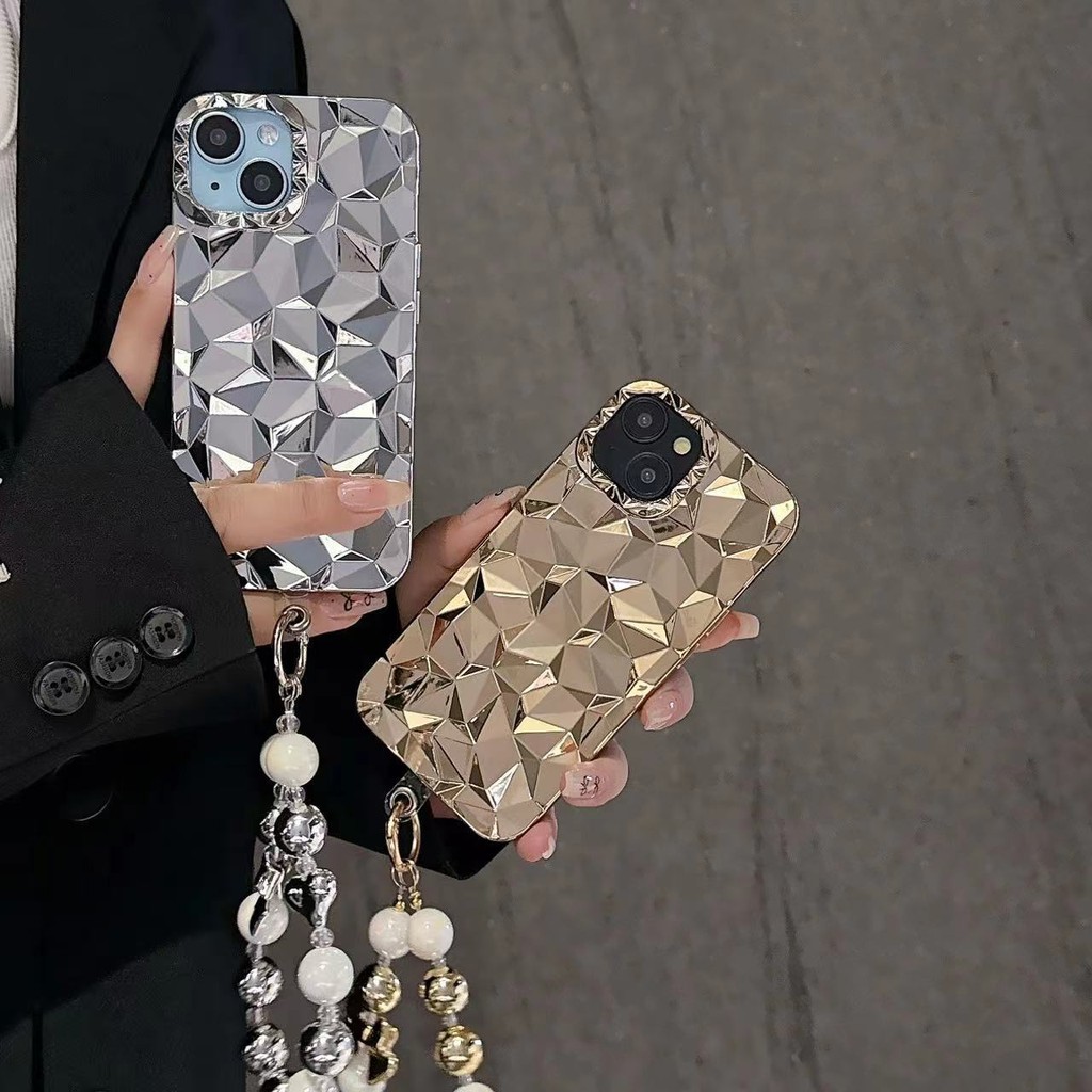 เคสโทรศัพท์สำหรับ iphone16/15/14/13/12/11pro/PLUS/Promax/x/xs/xr/xsmax สร้อยข้อมือเพชรเพชรสาวหรูหราส