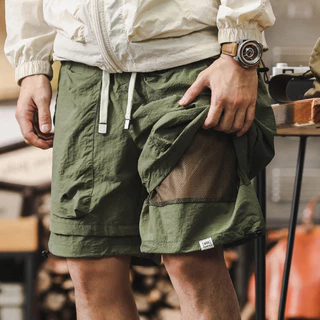 ERSHENSHI กันน้ํากลางแจ้ง Quick-Drying Workwear กางเกงขาสั้นผู้ชายฤดูร้อนอินเทรนด์