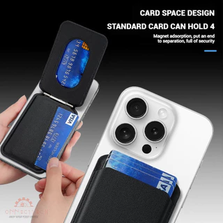 ขาตั้งโทรศัพท์มือถือ แบบแม่เหล็ก พับได้ ช้สำหรับ Phone Magnetic Card Holder Wallet ขาตั้งโทรศัพท์มือถือ แบบแม่เหล็ก