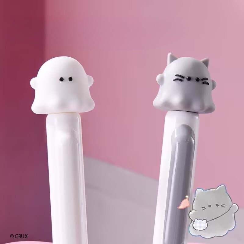 Deli Youyou Family Co-Branded Press Gel Pen 0.5 น่ารักน่ารักสนุกนุ่มน่ารัก Pinch Fun Bullet 0.5 ปากก