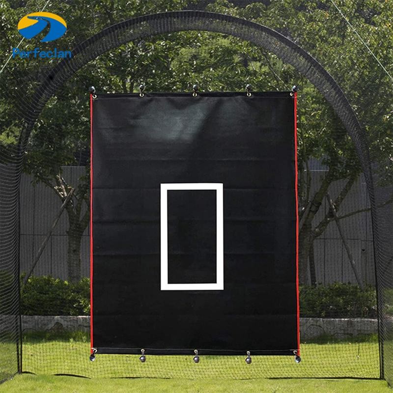 Perfeclan Softball Batting Cage Backstop Padding Mat 71.65inchx48.03 นิ้วเทนนิสสุทธิอเนกประสงค์พร้อม