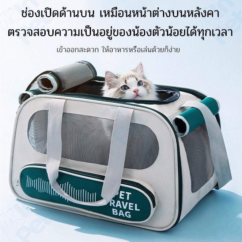 INPET กระเป๋าใส่สัตว์เลี้ยง เป้แมว สุนัข ถุงใส่สัตว์เลี้ยงพกพา ระบายอากาศรอบด้าน Cat Pet Bag