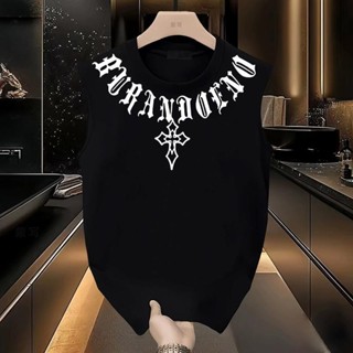 [COD]✨เสื้อยืด แขนกุด เสื้อกล้าม oversize ผ้าCotton100% แฟชั…