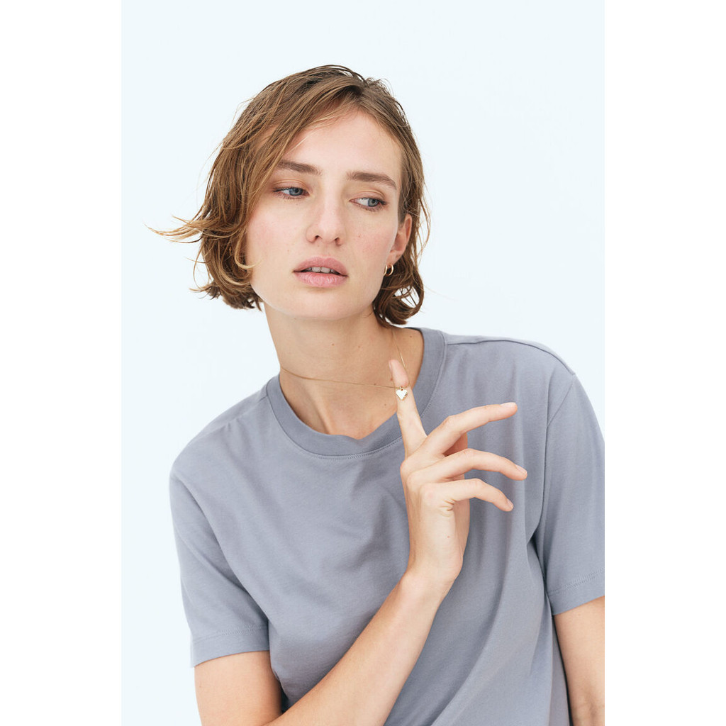 H&M(เอชแอนด์เอ็ม) เสื้อยืดคอตตอน ผู้หญิง 0963662_3
