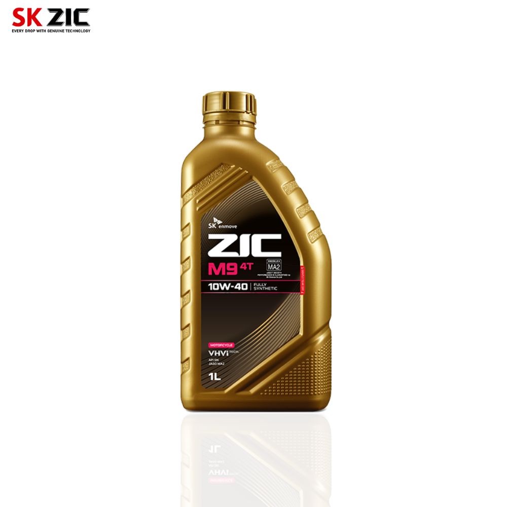 น้ำมันเครื่องสังเคราะห์แท้ 100% ZIC M9 10W-40 / M9 Racing 10W-50 ขนาด 1 ลิตร