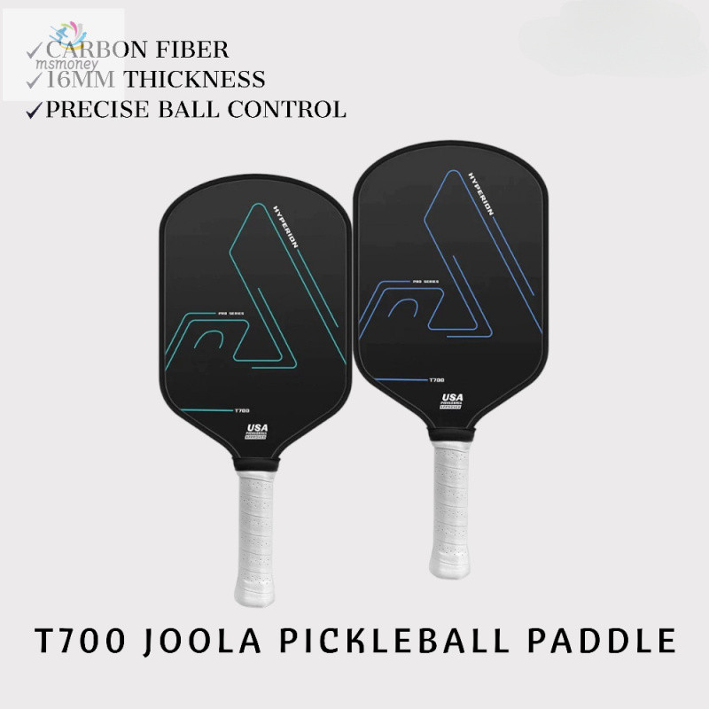 การรับประกันT700 JOOLA คาร์บอนไฟเบอร์ Matte Textured16mm Pickleball Paddle Set Pickleball Paddle