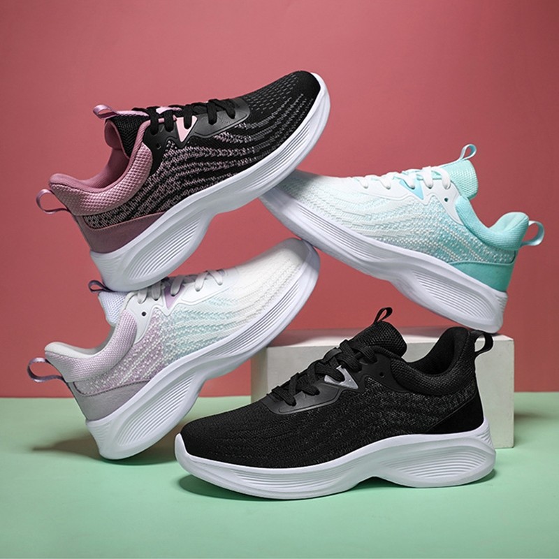 รองเท้าผ้าใบน้ําหนักเบาและมีสไตล์ของผู้หญิง - เหมาะสําหรับการวิ่งและสวมใส่ในชีวิตประจําวัน (EU:35-41