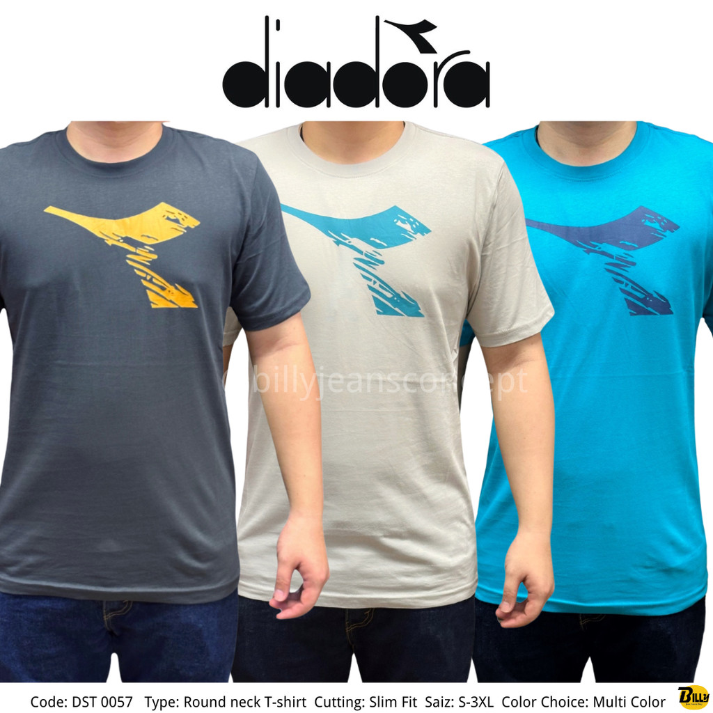 DIADORA Brand Mens Slim Fit เสื้อยืดคอกลมลําลอง ( DST0057 )