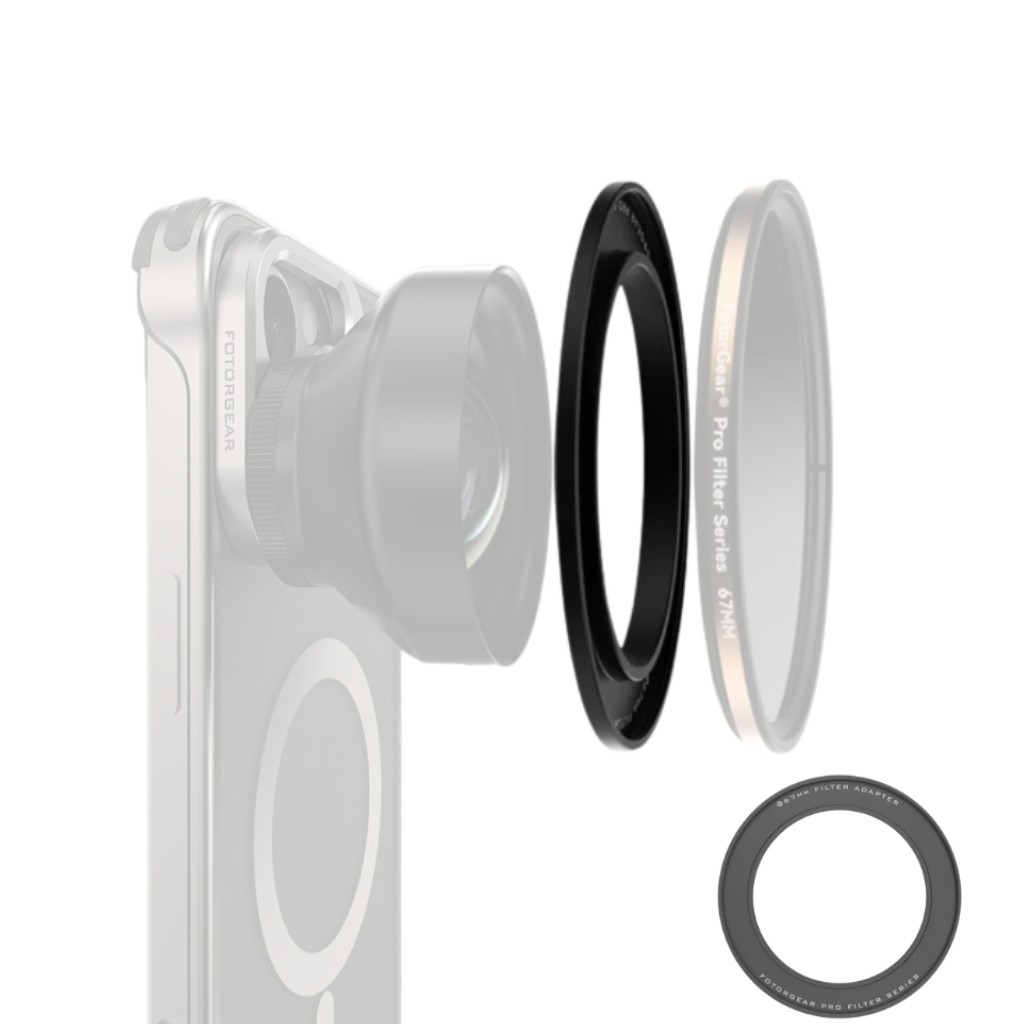 Fotorgear Lens Filter Adapter อะแดปเตอร์ฟิลเตอร์ ขนาด 58mm & 67mm ต่อเลนส์มือถือ สำหรับถ่ายภาพ