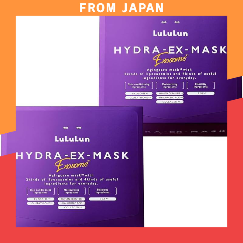 【Bulk Purchase】Lululun HydraEX Exosome Face Mask Large Capacity, 28 sheets x 2 boxes