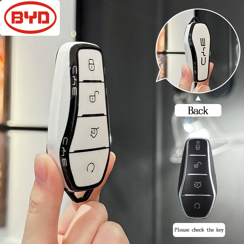 ฝาครอบกุญแจสําหรับ BYD Atto 3/Dolphin/ซีล/ซีล 07/Shark/M6/atto3 BYD สมาร์ทรีโมทคอนโทรลฝาครอบกุญแจ