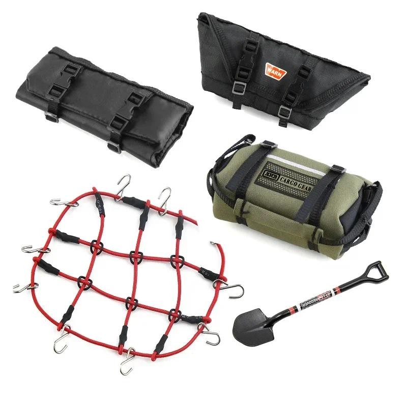 5pcs กระเป๋าหลังคากระเป๋าถือถุงนอนกระเป๋าเดินทางสุทธิพลั่วตกแต่งสําหรับ TRX4M Axial SCX24 1/18 1/24 RC Crawler รถ - รูปที่ 5