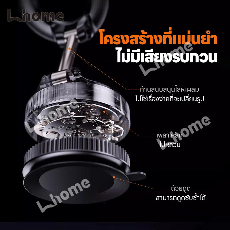 ที่วางโทรศัพท์ในรถยนต์ ดูดสูญญากาศ ดูดแม่เหล็ก ดูดถ้วย ดูดแม่เหล็กแรงสูง  พับได้  หมุนเดสก์ท็อป - รูปที่ 3