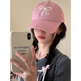 Destin🩰พร้อมส่งจากไทย🛒(MK-1)​ หมวกแก็ป "ปีกโบว์" มินิมอล มินิใจ หมวกเบสบอล แฟชั่นเกาหลี มี5สี