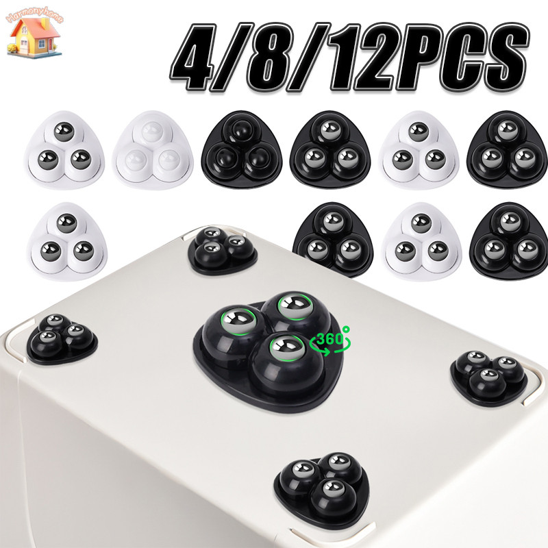 Self-Adhesive Rollers Pulley หมุนล้อสําหรับเฟอร์นิเจอร์ล้อหมุน Roller สําหรับกล่องสเก็ตตู้