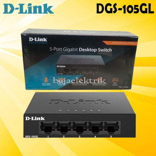 DLINK DGS 105GL SWITCH HUB 5 PORT GIGABIT