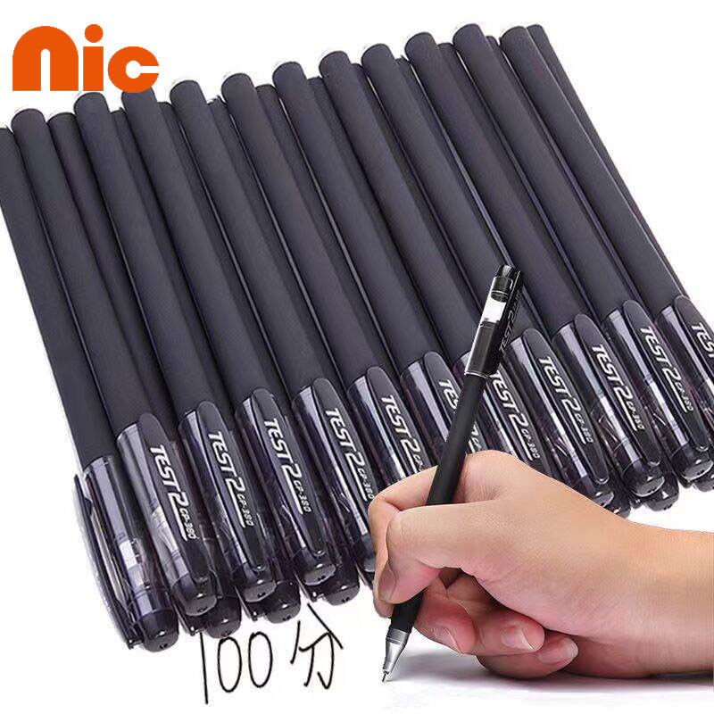 NIC ปากกาเจลสี ชุด/20แท่ง ขนาดเส้นปากกา0.5 มม. - 0.38 มม. แห้งเร็ว สําหรับนักเรียน 2 สี เขียนลื่นเปลี่ยนไส