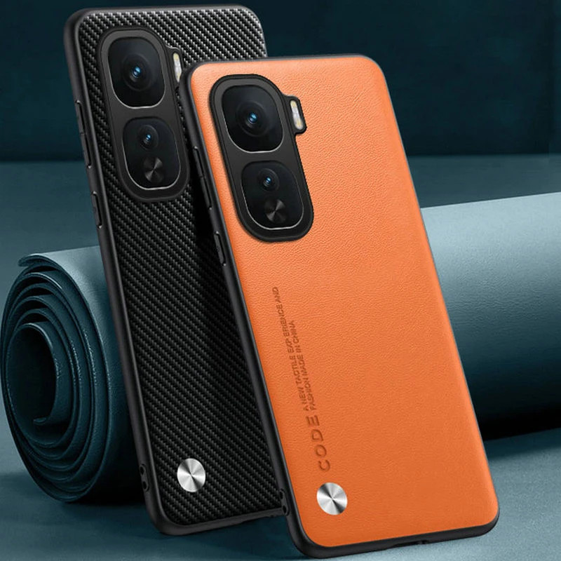 Iqoo NEO 10 คาร์บอนไฟเบอร์ PU หนัง Hard ฝาหลัง, Matting Anti-Shock Hard สําหรับ iQOO NEO 10 9S Pro Plus กรณี