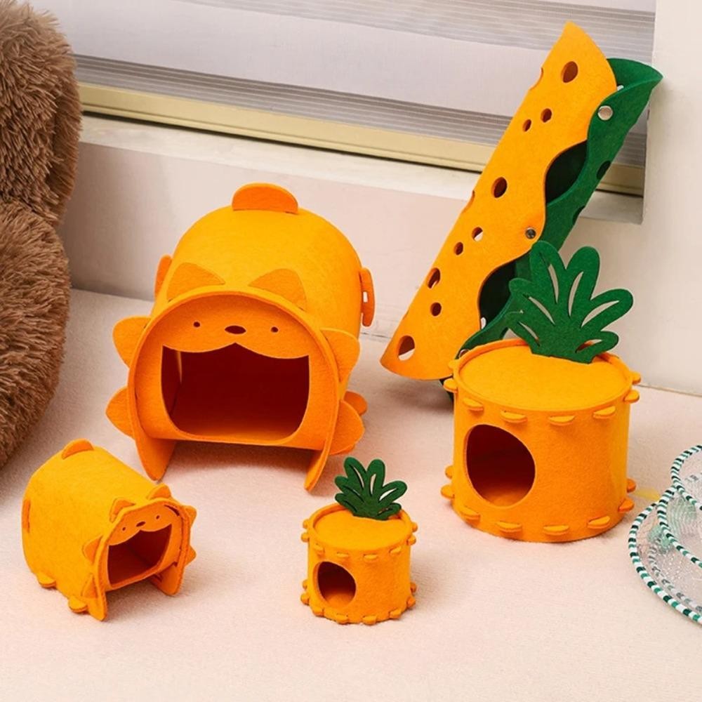 ดาฟเน่ ของเล่นอุโมงค์สัตว์เลี้ยง,รู้สึกล้างทําความสะอาดได้รังหนูแฮมสเตอร์,แฟชั่นสบายแครอทตอรูปร่างกระต่ายกระรอกเตียงบ้านอุปกรณ์สัตว์เลี้ - รูปที่ 6