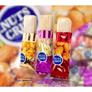 NUTS CRISP ขนมถั่วตุ๊บตั๊บไฮโซ ถั่วชั้นดีอัดแท่งแสนอร่อย มีส่วนผสมของถั่ว 3 ชนิด 120-250กรัม