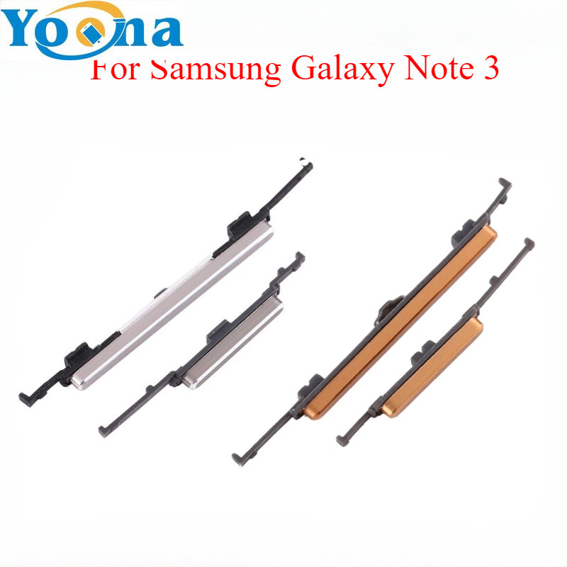 ใหม่สําหรับ Samsung Galaxy หมายเหตุ 3 N9005 N900 N900A N900T N900V N900S ปุ่ม + ปริมาณปุ่มด้านข้างคี