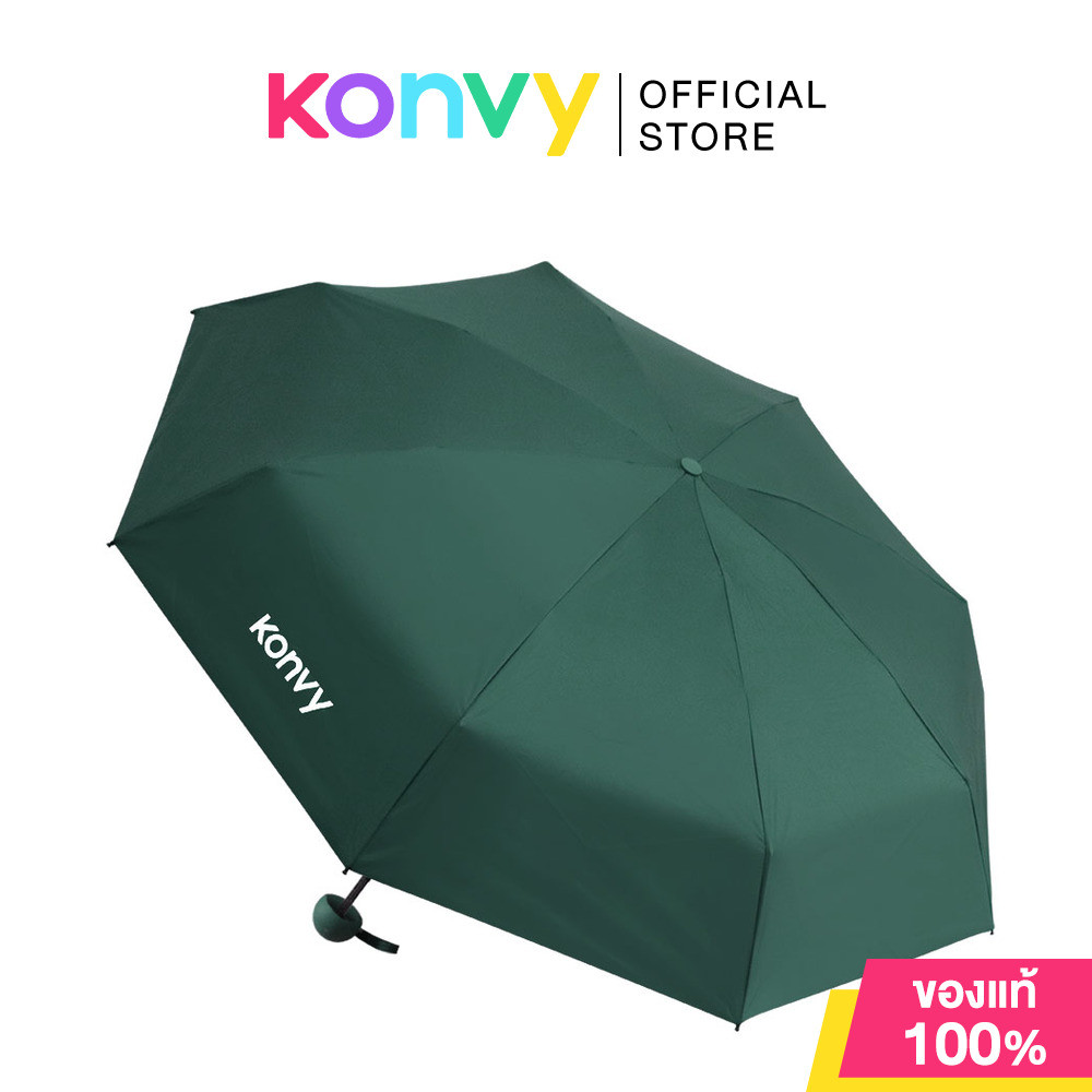 Konvy Portable Pocket Sun Umbrella คอนวี่ ร่มกันยูวีแบบออโต้พับ 3 ตอน (Pink/Dark Blue/Purple/Dark Green/White) รูปที่ 3