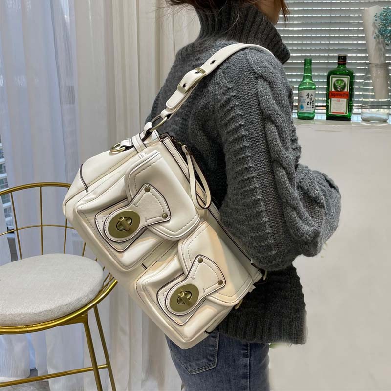 TRENDY POUCH ย้อนยุค กระเป๋าใต้วงแขน สาวฮอต เฉพาะ การเดินทาง กระเป๋าหัวรถจักร