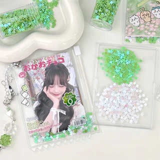 เลื่อมโคลเวอร์สี่ใบ DIY อุปกรณ์บรรจุภัณฑ์ของขวัญวัสดุบรรจุ