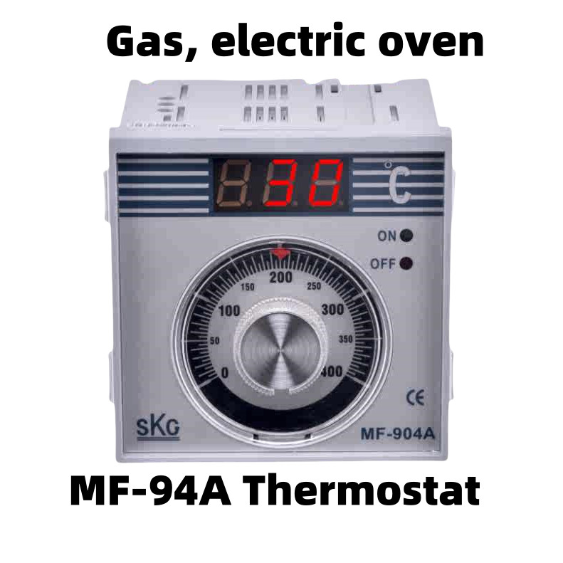 SKG เทอร์โมสตัทเตาอบไฟฟ้าแบบใช้แก๊ส MF-904A ลูกบิดจอแสดงผลดิจิตอลเครื่องวัดอุณหภูมิ MF-904A