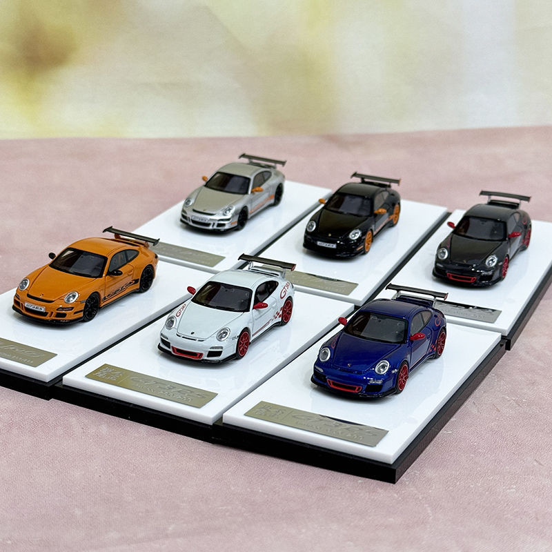 Impositive อินเทรนด์ Play + CL 1: 64 Porsche 997.2 GT3RS กีฬารถ 997.1 เรซิ่นจําลองรถรุ่น