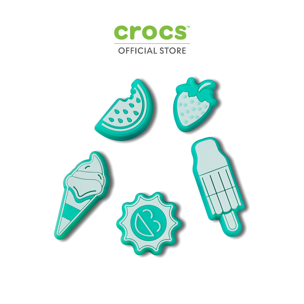CROCS ตัวติดรองเท้า JIBBITZ LIGHTS UP TRANSLUCENT SET 5 PCS
