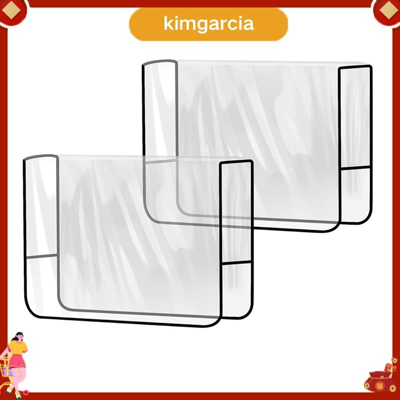 kimgarcia 2 Pack Salon ผ้าคลุมเก้าอี้, Clear Square Hairdressing เก้าอี้ปกหลังสําหรับเหมาะกับเก้าอี้มาตรฐานส่วนใหญ่