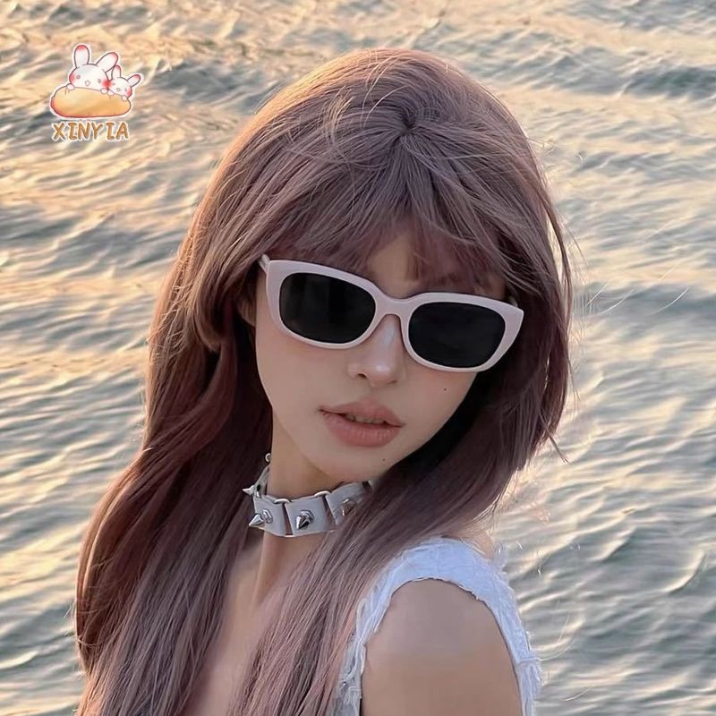 แว่นตากันแดด เหลี่ยม UV400 ป้องกันรังสียูวี บุคลิกภาพ แฟชั่น คุณภาพสูง สําหรับผู้หญิง และผู้ชาย อินเทรน​ด์,xinyia.th