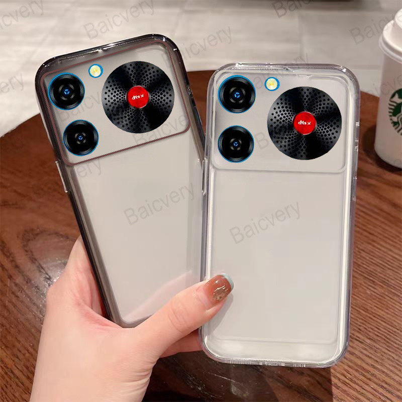 สําหรับ ZTE Nubia Music Z2353 สีดําใสซิลิโคน TPU นุ่มฝาหลังฝาครอบป้องกัน