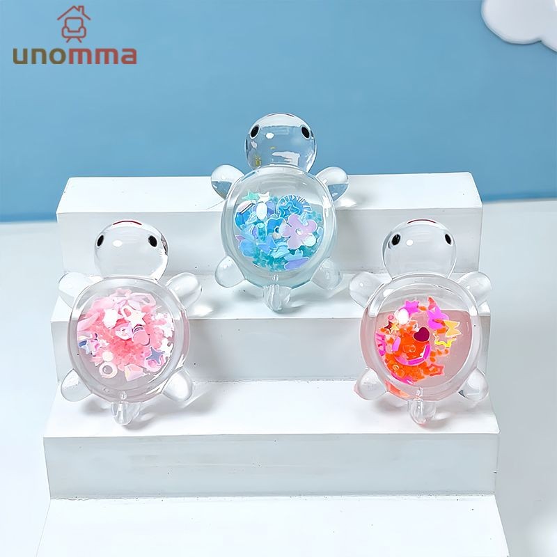 🎈เต่าเรืองแสงสวนปลา Miniatures เครื่องประดับ Mini Luminous Glitter เต่าตกแต่งบ้านภูมิทัศน์หัตถกรรม unomma