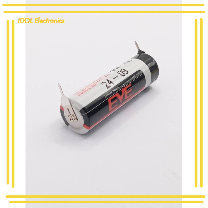 ราคาถูก! แบตเต็ม ER14505 มีขาลุงปริ้น (AA) 3.6V Lithium Battery EVE มี 3แบบ มีขา มีปลั๊ก แบบเดิม